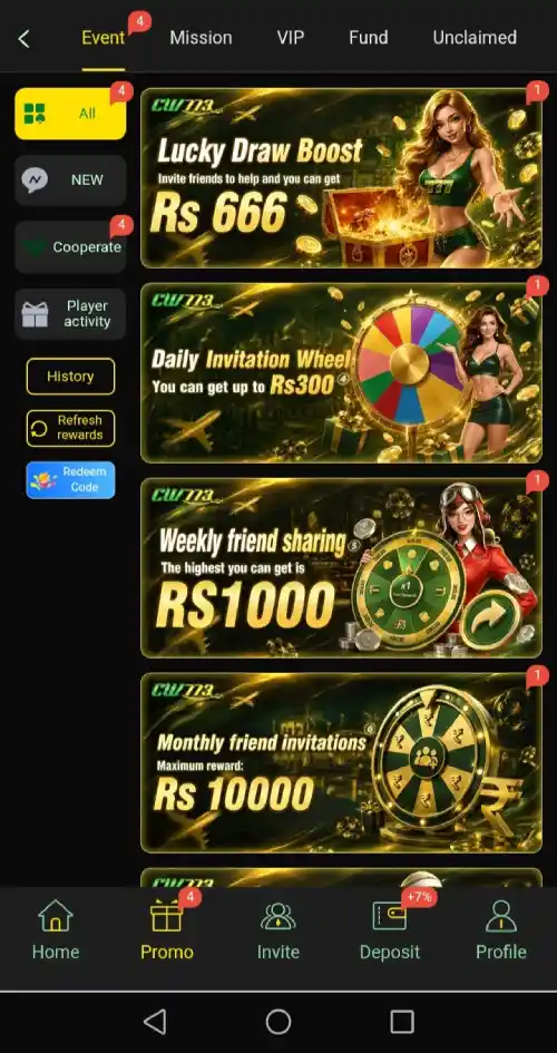 CW773 Game APK – NEW TOP Earning Game In Pakistan 4