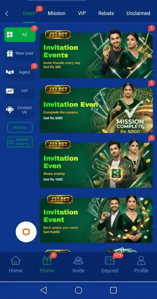 J33 BET Game APK Download – Real CASINO APP In 2026 3