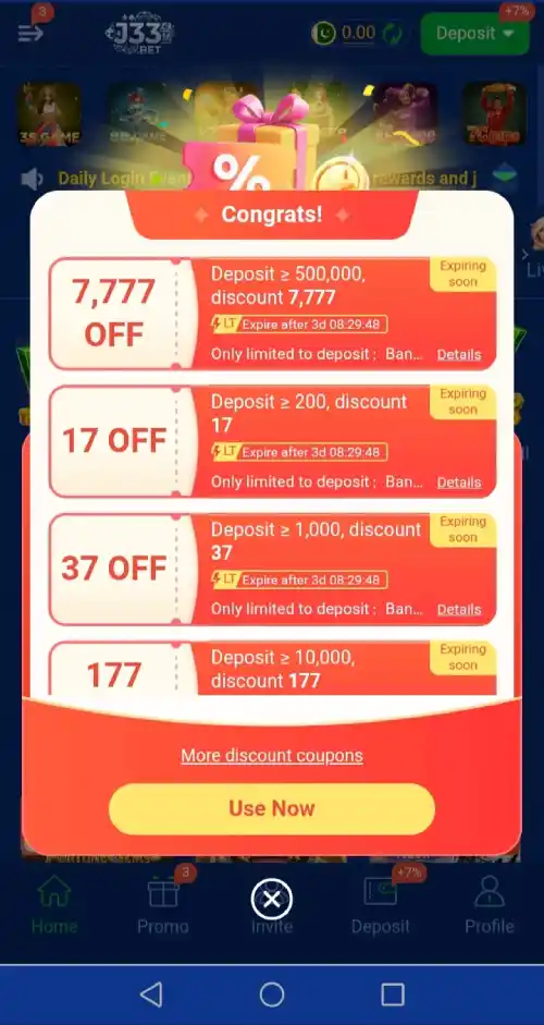 J33 BET Game APK Download – Real CASINO APP In 2026 4