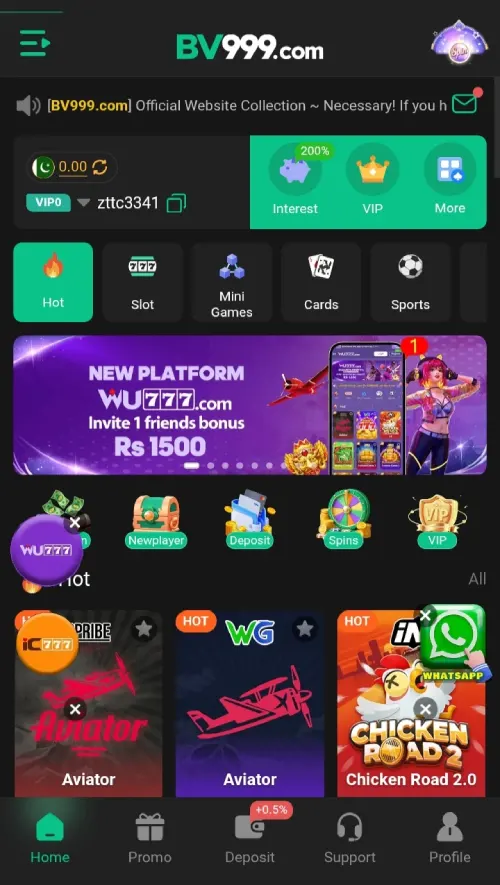BV999 Game APK – Latest App for Online Gaming in Pakistan 1